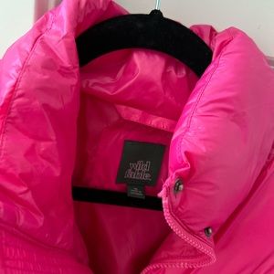 Wild fable cute pink puffer jacket